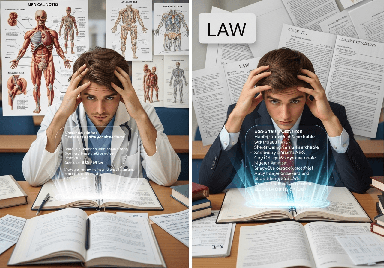 Phone scanning handwritten notes with Quizzmo OCR technology